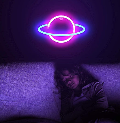 Planet Neon Sign