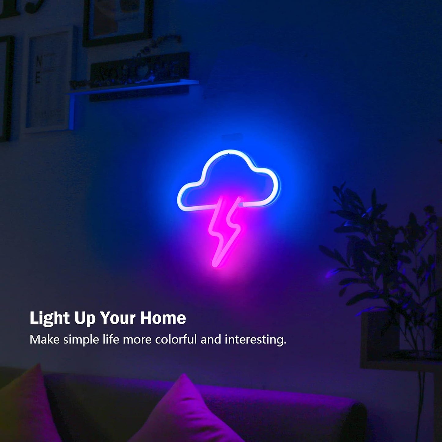 Cloud Lightning Neon Sign