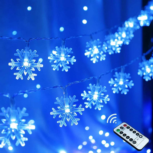 Christmas Snowflake String Lights (20ft)