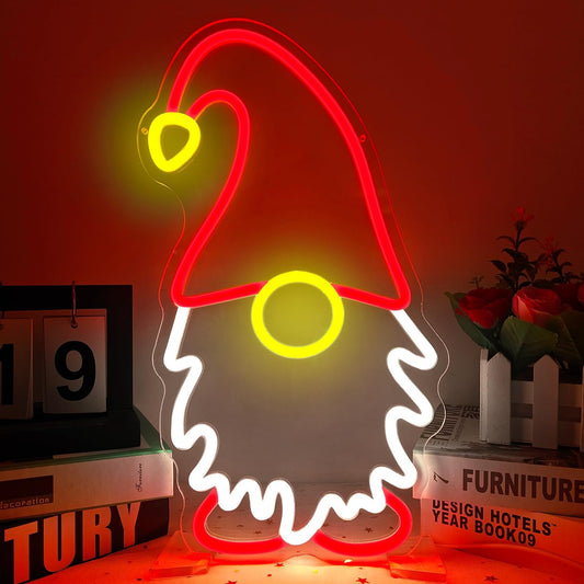 Christmas Gnome LED Neon Sign