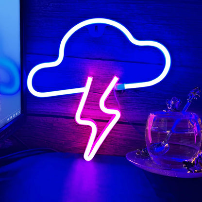 Cloud Lightning Neon Sign