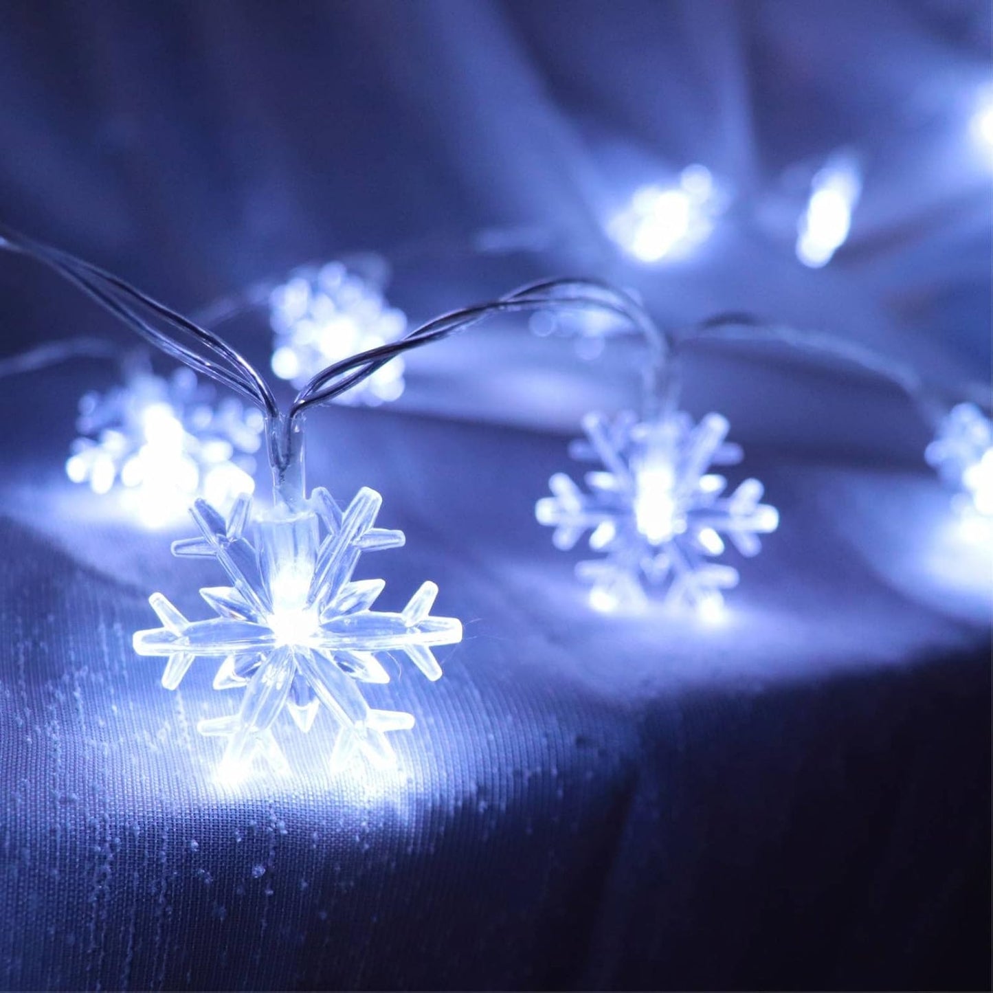 Christmas Snowflake String Lights (20ft)