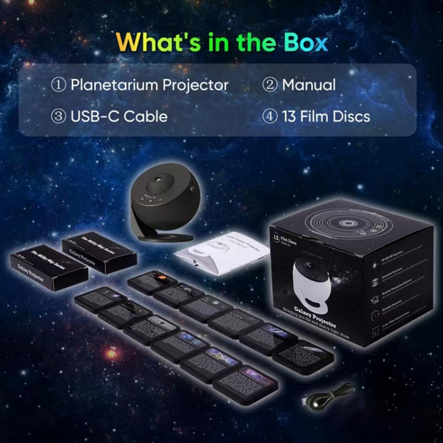 Black Galaxy Projector